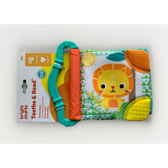 NEW Bright Starts Teethe & Read Soft Teether Book Toy Ages 3 - 36 Months - Picture 2 of 10